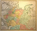 Историческая карта Российской империи. Франция,1750-1760-е гг.