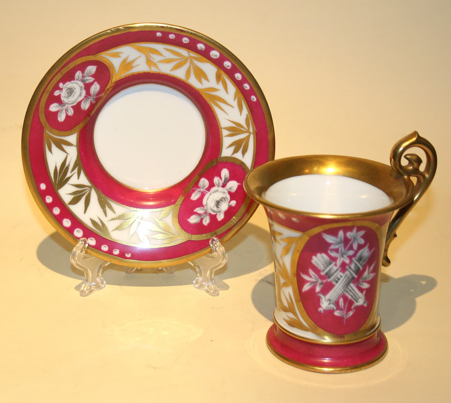 Чайная пара - Антикварный фарфор