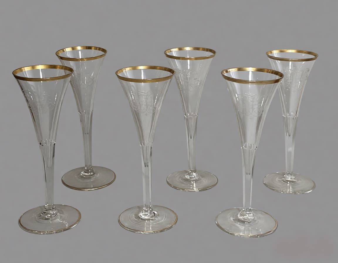 Фужеры для шампанского, Стекло