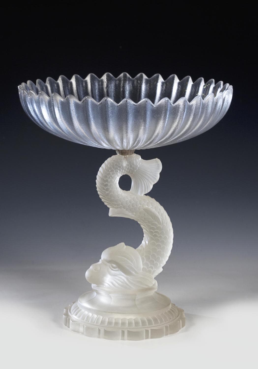 Ваза "Рыба" для фруктов - Стекло