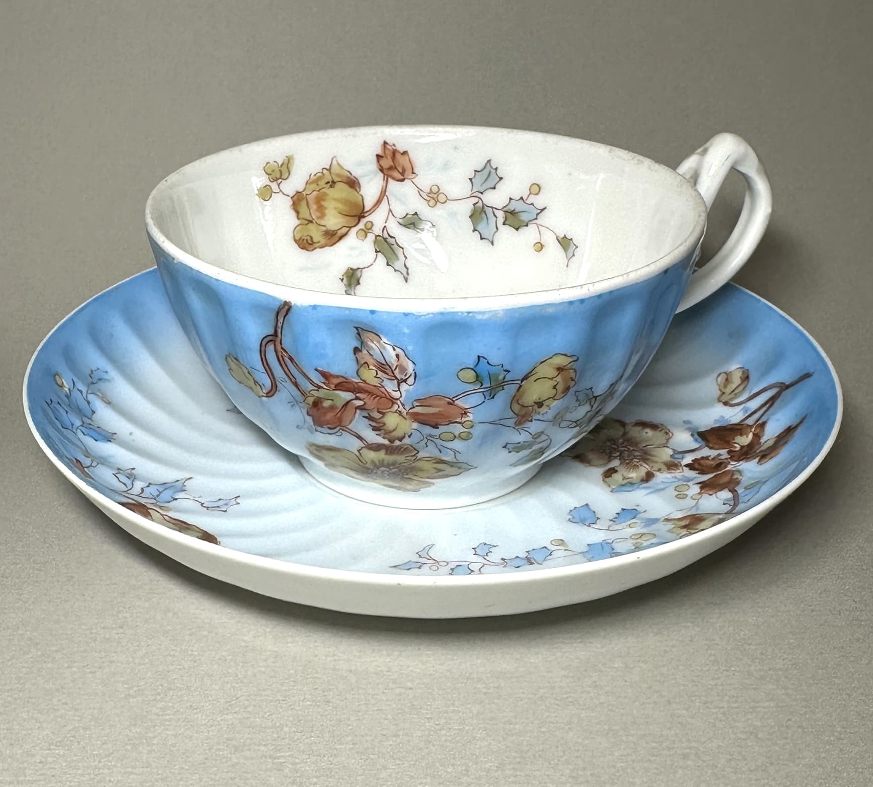 Чайная пара (2) - Антикварный фарфор