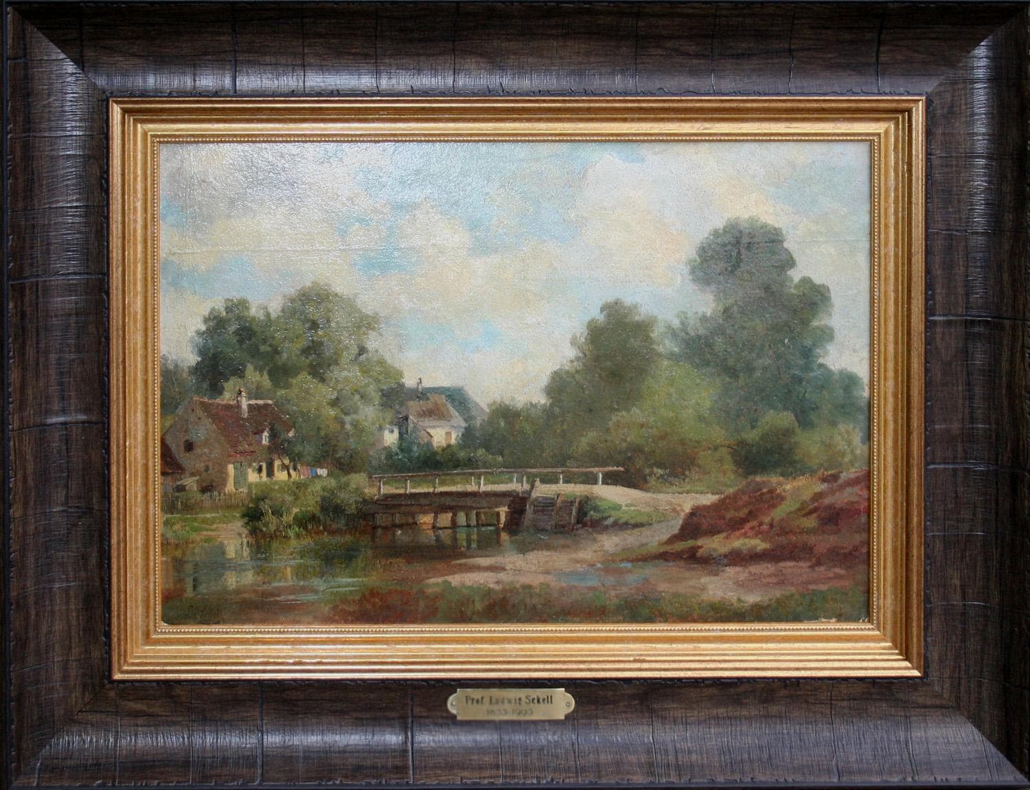 «Летний пейзаж» - Антикварная живопись, картины