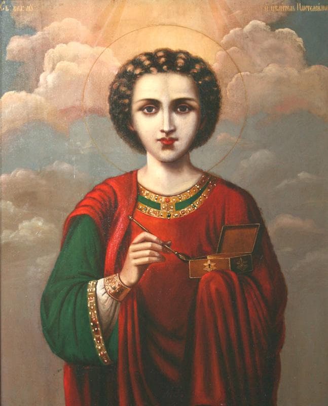 "Святой Великомученик Пантелеймон" - Старинные иконы