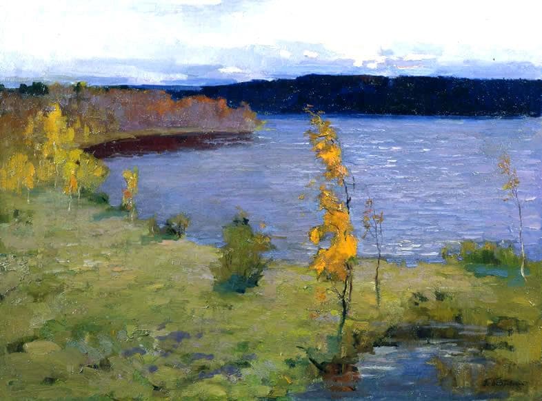 "Осень" - Антикварная живопись, картины