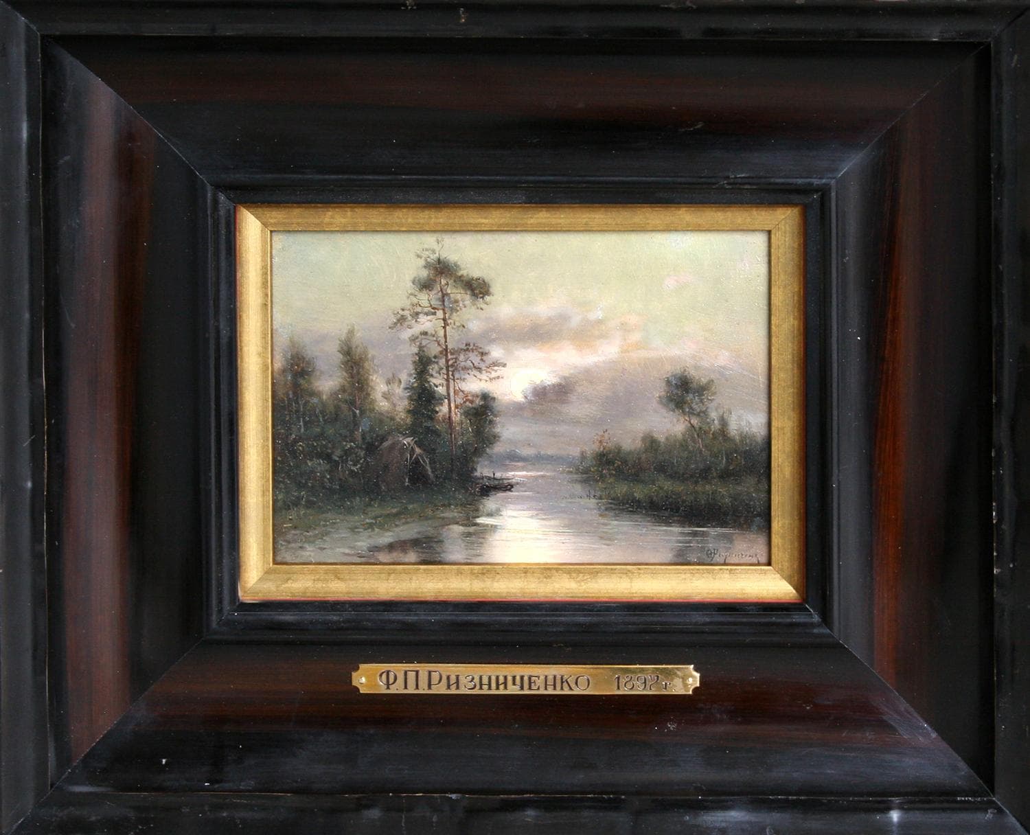 "Под луной" - Антикварная живопись