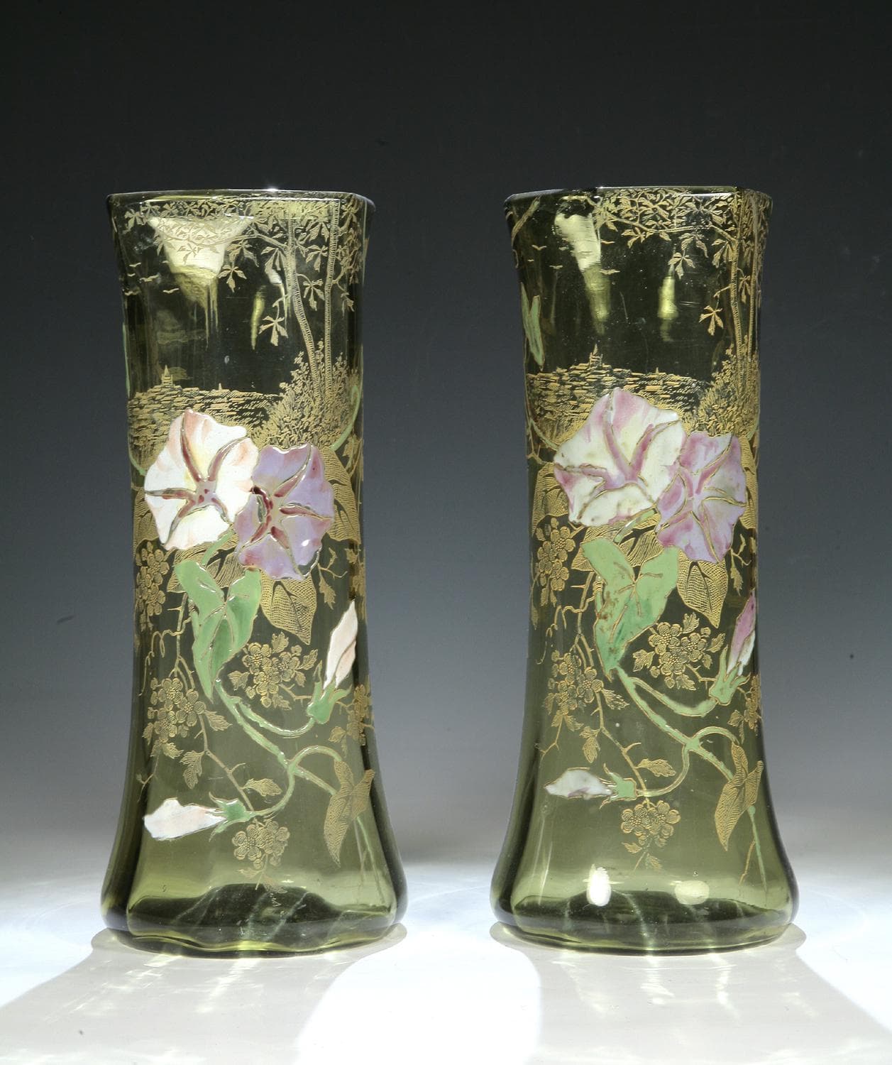 Вазы парные для цветов - Cтекло