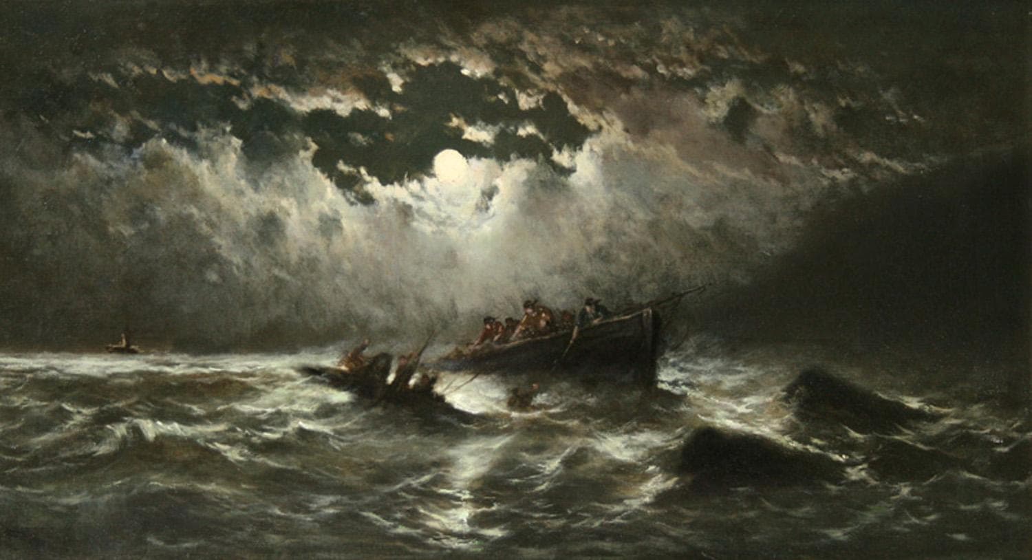 "Морской пейзаж". - Антикварная живопись, картины