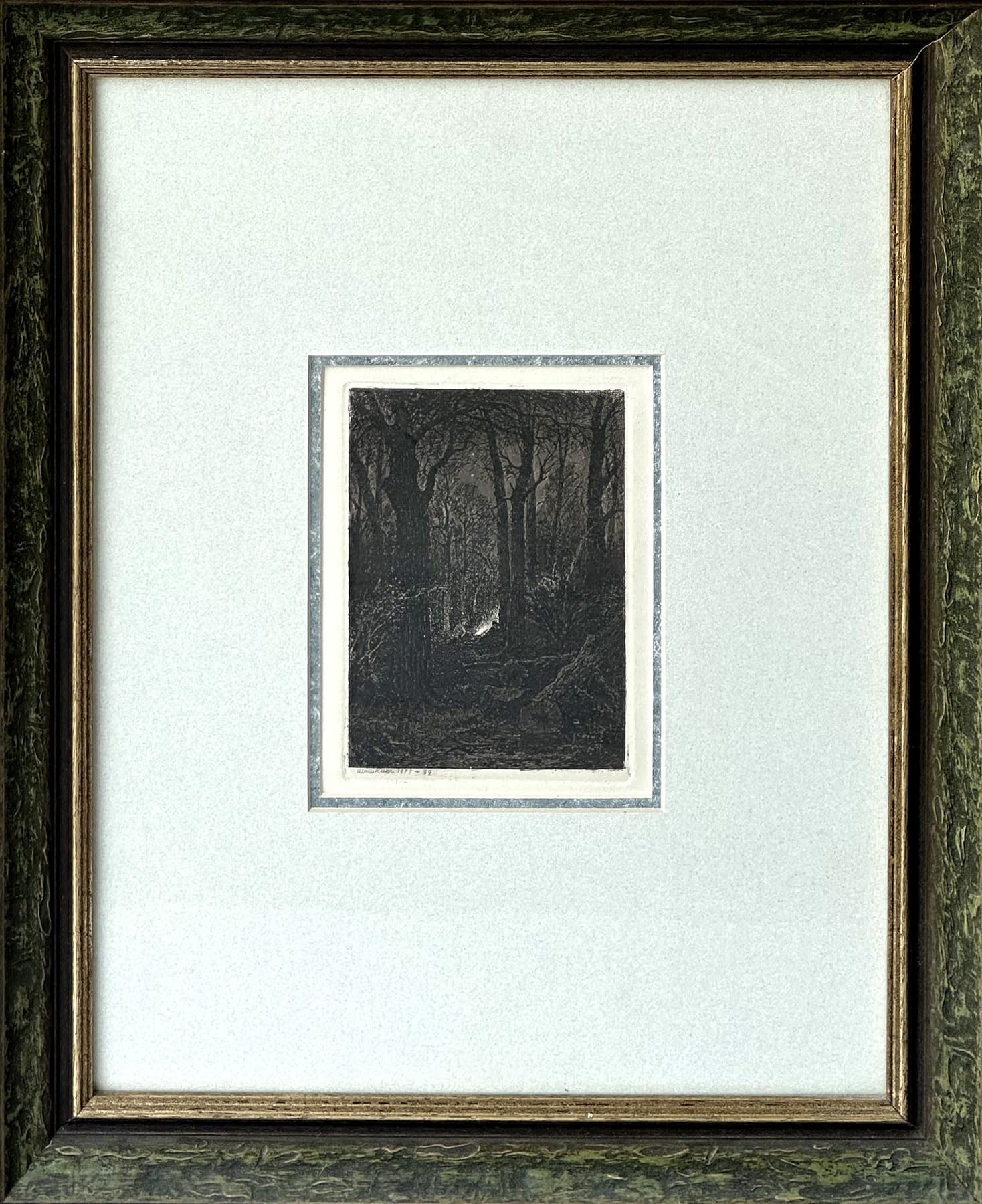 На порубке, автор Шишкин Иван Иванович (1832-1898), Графика — миниатюра 1