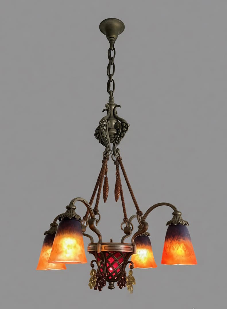 Люстра в стиле модерн с виноградными гроздьями - Осветительные приборы