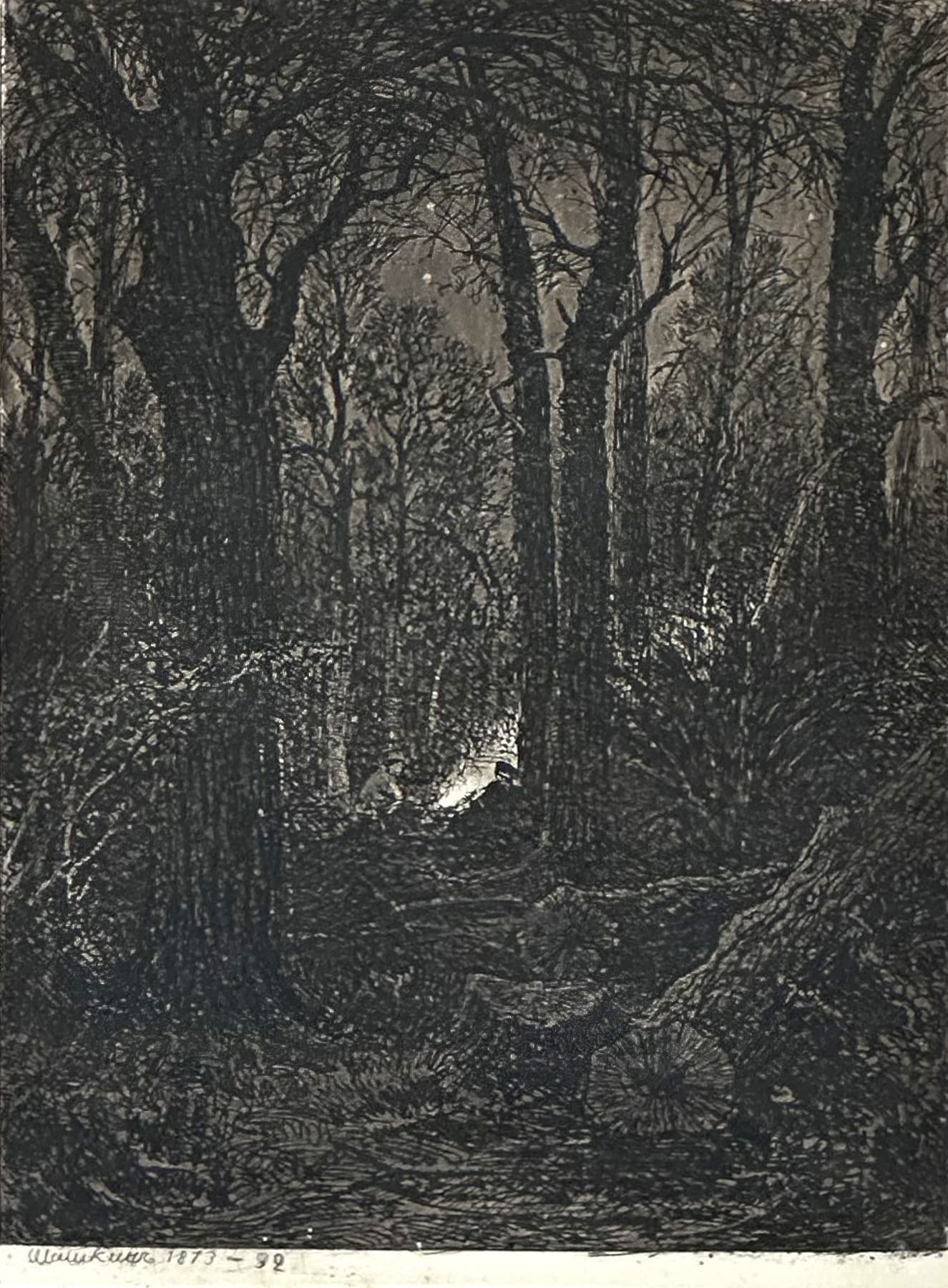 На порубке, автор Шишкин Иван Иванович (1832-1898), Графика — миниатюра 2